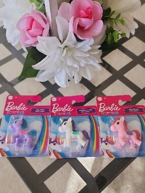 Barbie Dreamtopia Mini Unicorn Figures - Pink, Purple, White